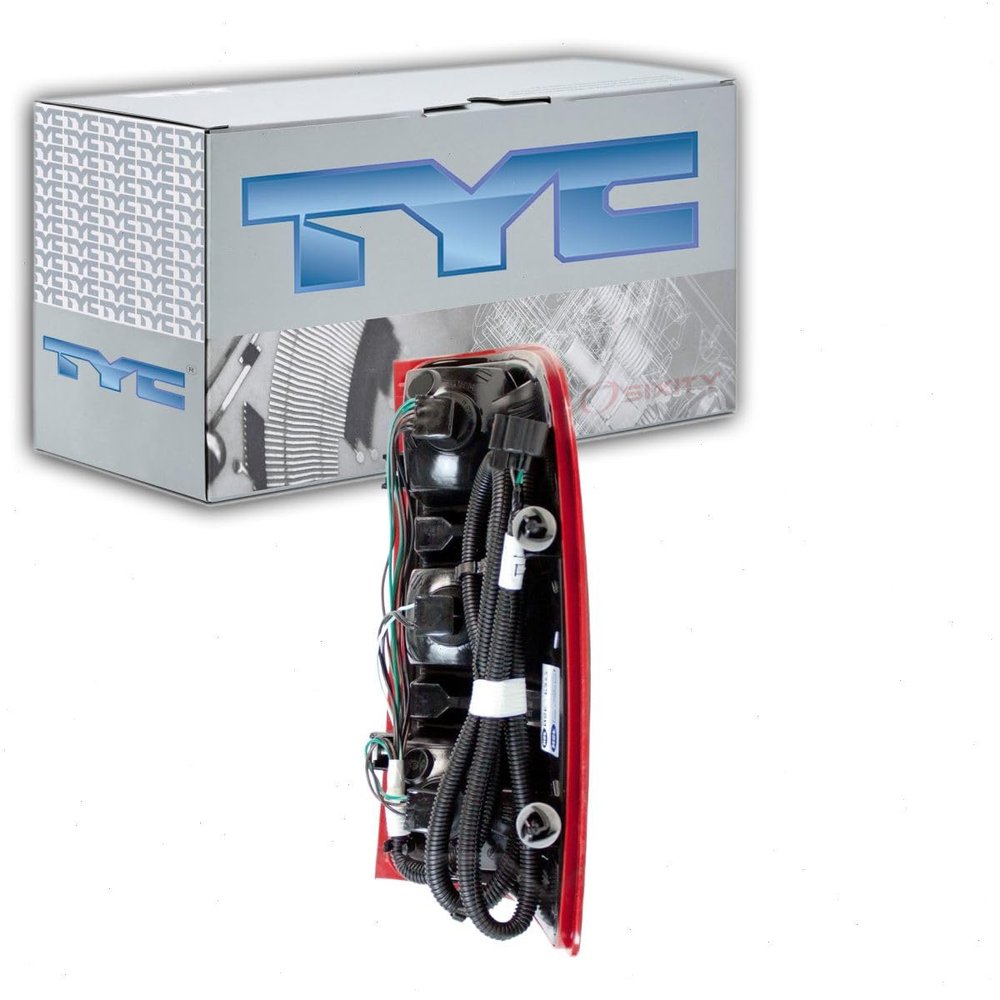 TYC Left Tail Light Lens compatible with GMC Sierra 3500 HD 2007-2014