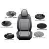 Car Seat Covers Full Set Fit for Nissan Altima 2000-2026, Black&Gray view 3