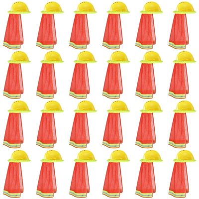 24 Ct Safety Helmet Neck Shields With Mesh Backing, High-Visibility Hard Hat Sun Covers, Helmet Accessories For Outdoor Use