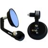 MotorToGo Black Round Bar End Mirrors for 2007 Harley-Davidson Sportster 1200 Low XL1200L view 1
