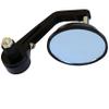MotorToGo Black Round Bar End Mirrors for 2007 Harley-Davidson Sportster 1200 Low XL1200L view 3
