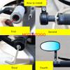MotorToGo Black Round Bar End Mirrors for 2007 Harley-Davidson Sportster 1200 Low XL1200L view 4