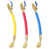 GLOXTED 25980 1/4" Internal Diameter for FlexFlow and Low Loss Adapter Hoses Replacement for Handling in Tight Areas, 800 PSI 9 Inch Red/Yellow/Blue 3 Pack view 1