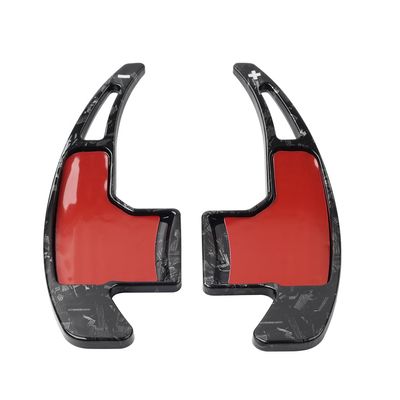 Bacar 1 Pair Paddle Shifter Extension Accessory ABS Forged Pattern for Ford Mustang with Automatic Transmission (GT, EcoBoost, V6V6 & Shelby) 2015-2023