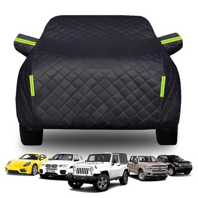 Full Anti-Hail Car Cover Outdoor for Audi Q4 e-tron 2022-2025 Car Hail Cover Protector Breathable Thickened Waterproof Rain Snow Sun UV Protection Covers(Black-DT,300)