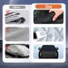 Full Anti-Hail Car Cover Outdoor for Audi Q4 e-tron 2022-2025 Car Hail Cover Protector Breathable Thickened Waterproof Rain Snow Sun UV Protection Covers(Black-DT,300) view 3