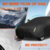 Hail Protector Car Cover for 350Z,Thickened Cover Waterproof All Weather Cover Sun & Rain Protector,Wear-Resistant Car Body Cover Car Accessories,Black view 4