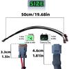 Leads Deutsch Outputs DT, Y Shape 2 Pin DTM Female for Fog Work Light Retrofit Work Chandelier Light Retrofit Connectors Wiring Harness (3 in 1, 1) view 3