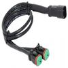 Leads Deutsch Outputs DT, Y Shape 2 Pin DTM Female for Fog Work Light Retrofit Work Chandelier Light Retrofit Connectors Wiring Harness (2 in 1, 1) view 1