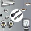 Leads Deutsch Outputs DT, Y Shape 2 Pin DTM Female for Fog Work Light Retrofit Work Chandelier Light Retrofit Connectors Wiring Harness (2 in 1, 1) view 4