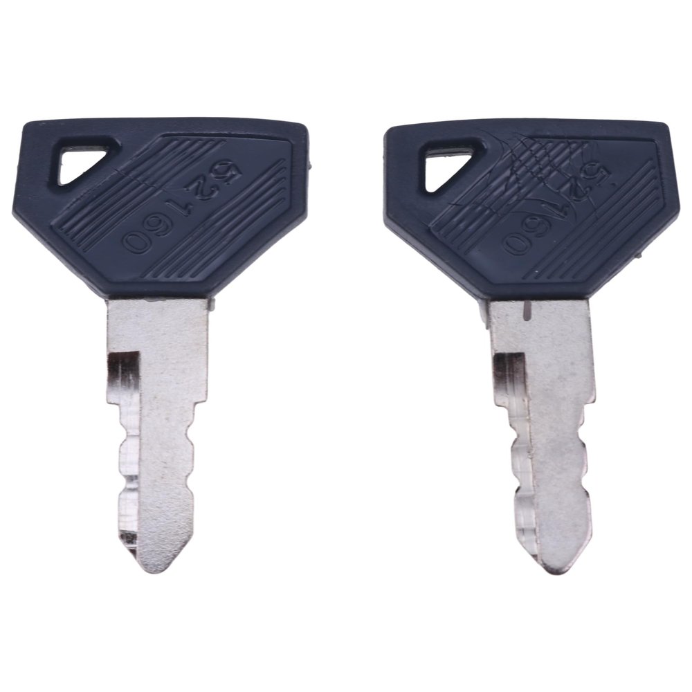 FridayParts Replacement 2PCS Ignition Key 198360-52160 LVA803606 Compatible for Yanmar EX450 EX2900 for John Deere Tractor 2210 2305 2320 2520 4010 4100 4110