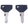 FridayParts Replacement 2PCS Ignition Key 198360-52160 LVA803606 Compatible for Yanmar EX450 EX2900 for John Deere Tractor 2210 2305 2320 2520 4010 4100 4110 view 1