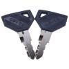 FridayParts Replacement 2PCS Ignition Key 198360-52160 LVA803606 Compatible for Yanmar EX450 EX2900 for John Deere Tractor 2210 2305 2320 2520 4010 4100 4110 view 4