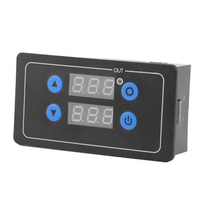 Sorandy Digital Cycle Timer Relay, Adjustable Delay Timing Switch for Solenoid Valve, Pump, Motor, String Lights, Dual Display 0.1s-999s Hours DC 12V Timer Module