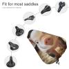 Smiling Bike Seat Rain Cover Waterproof Dustproof Bikes Saddle Cushion Soft Bicycle Seat Pad Covers with Drawstring for Men Women view 3