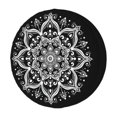 Foruidea Bohemian Indian Mandala 01 Spare Tire Cover Dust-Proof Wheel Tire Cover Fit Trailer, RV, SUV and Many Vehicle 15 Inch
