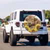 Foruidea Watercolor Highland Cow Spare Tire Cover Dust-Proof Wheel Tire Cover Fit Trailer, RV, SUV and Many Vehicle 15 Inch view 3