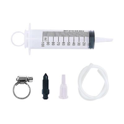 GAOLAOSY Brake Bleed Kit, Hydraulic Disc Clutch Bleeder Tool Oil Fluid Extractor with 100ML Syringe & 50cm Hose, Universal Automotive Braking System Repair Maintenance Reverse Bleeder Tool