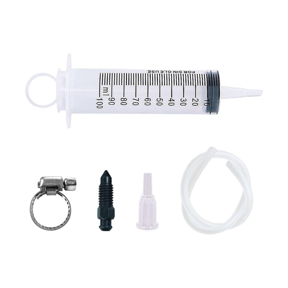 GAOLAOSY Brake Bleed Kit, Hydraulic Disc Clutch Bleeder Tool Oil Fluid Extractor with 100ML Syringe & 50cm Hose, Universal Automotive Braking System Repair Maintenance Reverse Bleeder Tool