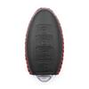 WFMJ 2Pcs Leather 4 Buttons Key Fob Case Cover for Nissan Altima 350Z Quest Sentra Infiniti EX35 FX35 FX45 G35 I35 (Black Red) view 4