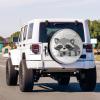 Foruidea Cute Raccoon Spare Tire Cover with Backup Camera Hole Wheel Tire Cover Fit Trailer, RV, SUV and Many Vehicle 16inch view 2