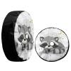 Foruidea Cute Raccoon Spare Tire Cover with Backup Camera Hole Wheel Tire Cover Fit Trailer, RV, SUV and Many Vehicle 16inch view 3