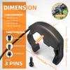 JOYSOG 3-Pin SM/WP Quick Release Electric E-Bike Thumb Throttle Cable Accelerator Control Handle Assembly (SM-Female Plug) view 4