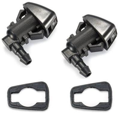 Boxonly 2 Front Windshield Washer Nozzle Kit Compatible with 2008-2010 Ford F250, F350, F450, F550 Super Duty Replaces Part# 7C3Z-17603-A, 7C3Z17603A