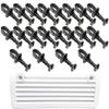 Terixe 20 Pack RV Refrigerator Vent Clips for Norcold 617772 Replacement, Quarter Turn Panel Fastener for Camper Fridge Vent, Perfect Refrigerator Parts & RV Vent Latch for Norcold view 1