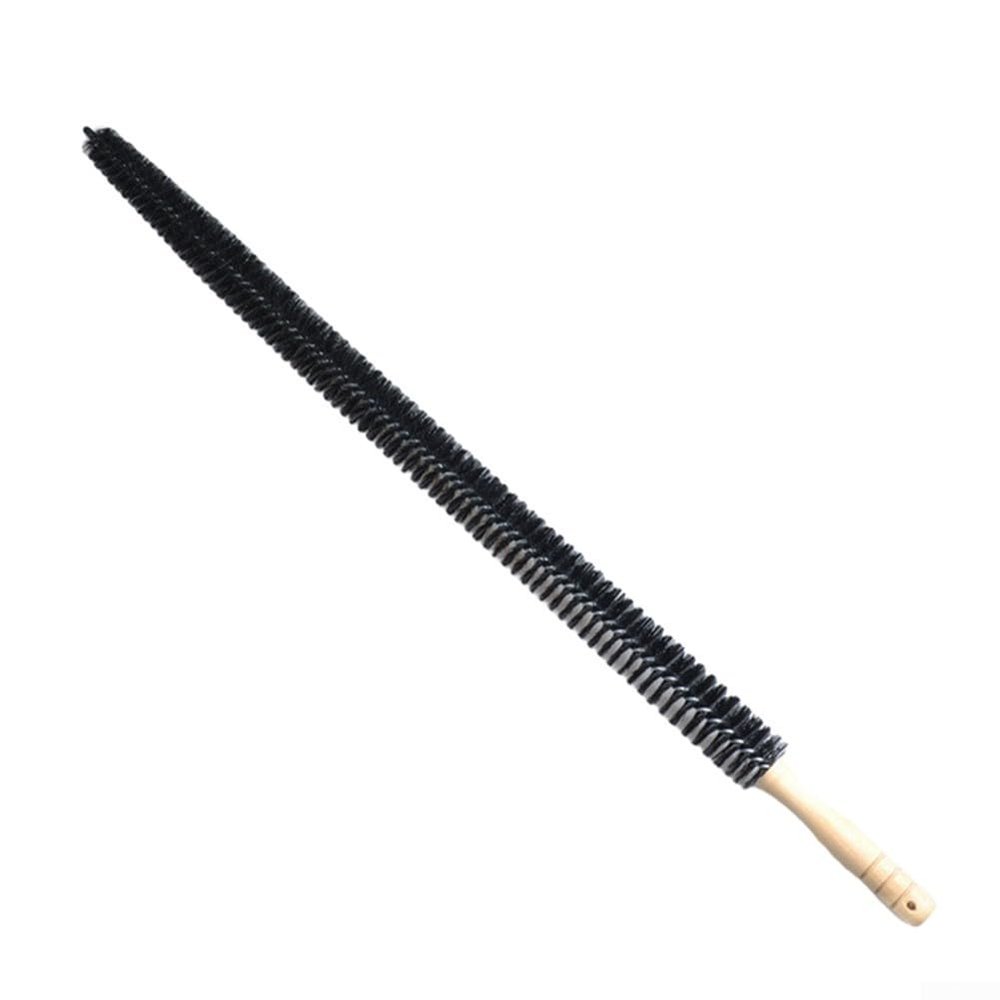 70-Inch Flexible Radiator Cleaning Brush Long Bendable Microfiber Duster With Wooden Handle Metal Body Nylon Bristles For Heaters Vents Air Conditioner Coils Dryer Narrow Spaces Blind Spots(75cm)