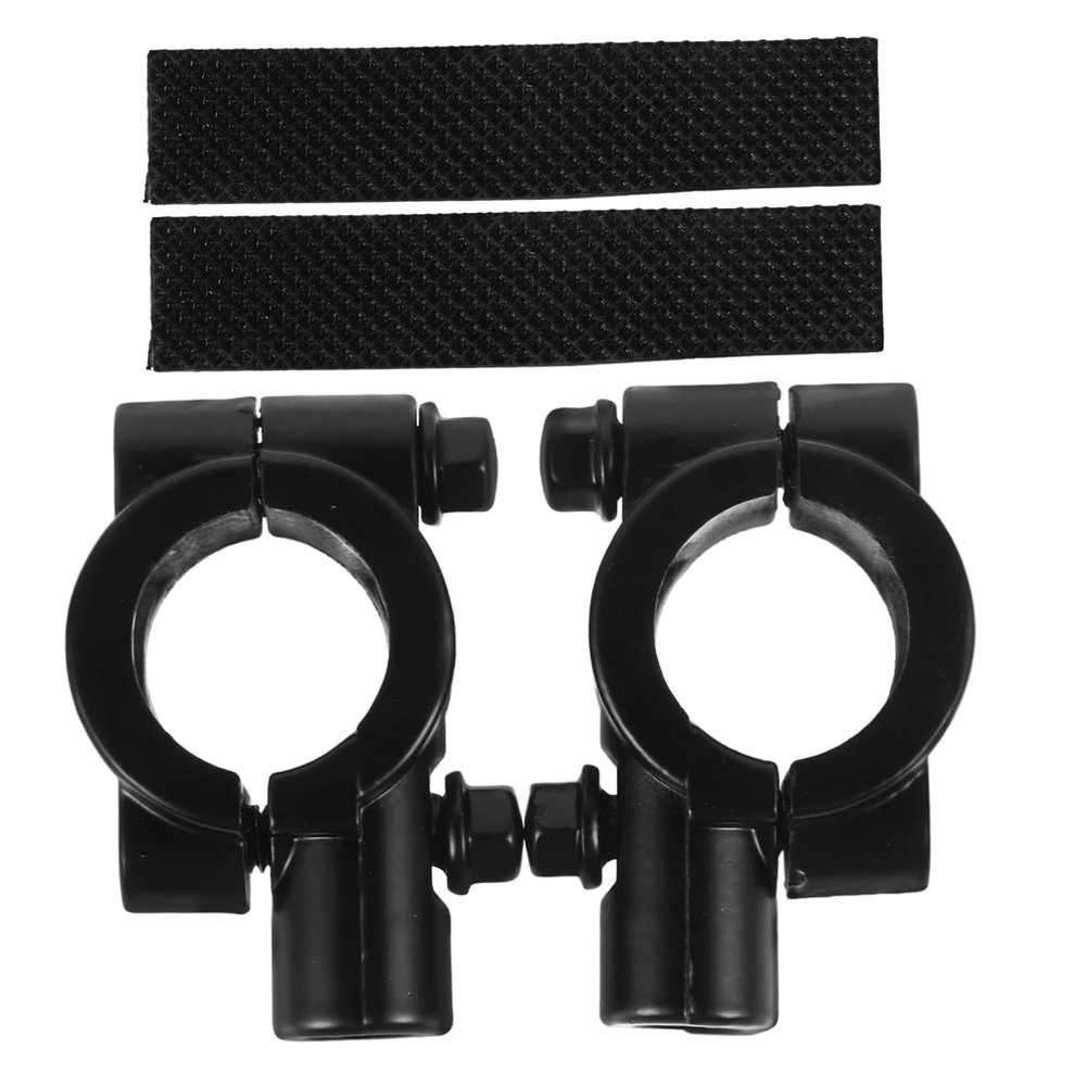 MUELODSIC 1Pair Thread Motorcycle Mirror Mount Holder Clamp for Electric Scooters Atvs Easy Installation Vibration Control Compatible Rear View Mirror Bracket