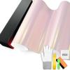 PET Space Candy Gloss Guava Lime Chameleon Metallic Color Shift Color Change Vinyl Wrap Auto Car Sticker Decal Film Sheet Bubble Free Air Release Technology with Tool Set 3FTx5FT view 1