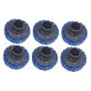 FJMQHU 6x Brake Hub Cleaning Discs Sanding Discs Wheel Hub Care Accessory Stud Cleaning Wheel Rust Removal Tool for Rotor, Blue view 1
