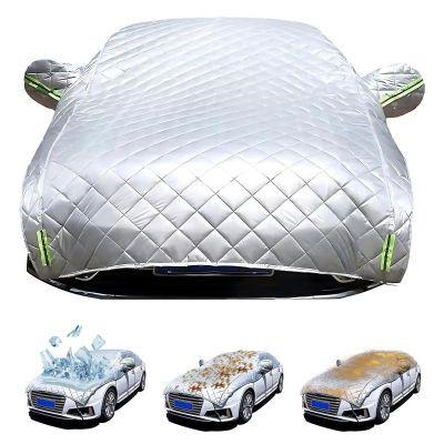 Hail Protector Car Cover for BMW Z4 M Coupe/Roadster, 2006-2008, Outdoor Waterproof Padded Anti-Hail Half Car Covers, 5 Layers Thickened Hail Blanket