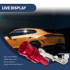 2PCS Car Turbo Whistle, Aluminum Car Turbo Sound Simulator, Exhaust Muffler Pipe Whistle, Turbo Sound Whistle Exhaust Muffler, Universal Modification Accessories for Most Cars (Red, M) view 3