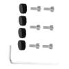 COOLHIYA 1 Set Front Fork Cover Rubber Plug Durable and Sleek Design for Protection Easy Installation with Included Screws Compatible with Various Vehicle Models view 4