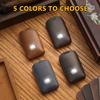 FT FUNTOR for Mazda Key Fob Cover,Leather Key Cover with 4 Buttons,Compatible with Mazda 3/6/3 Hatchback/CX-5/CX-6/CX-9/CX30/CX-50/CX-70/CX-90 with Keychain (Black-Red Line) view 3