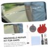 COOLHIYA Car Windshield Repair Kit 1 Set for Long Crack and Chip Repair for Star and Half-Moon Cracks Compatible Vehicles view 3