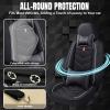 XIAOPYO Car Seat Covers 7 Seats for Honda Pilot 2003-2026, Waterproof Durable Leather Vehicle Cushion Covers, Breathable Full Coverage Seat Protector(with Pillow,Black White) view 4