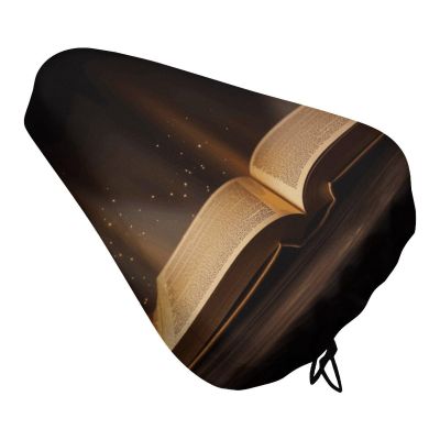 Book Under The Light Bike Seat Rain Cover Waterproof Dustproof Bikes Saddle Cushion Soft Bicycle Seat Pad Covers with Drawstring for Men Women