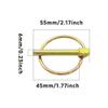 PDETVEO 6PCS 6mm(1/4") Lynch Pin Assortment Kit with Ring, for Farm Tractors, Trailers, Trucks, Lawn Mowers & Equipment Attachments view 2