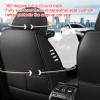 JBNCRYGD Seat Covers Full Set - Leather and Ice Silk Breathable Front and Rear Seat Covers for Women Men, Luxury Car Cushions,C view 3