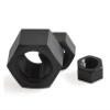 XAOLIUZi 2-100PCS M2 M2.5 M3 M4 M5 M6 M8 M10 M12 M14 M16 M18 M20 White and Black Nylon Plastic Hex Nut Nuts(Black,M14 5pcs) view 4