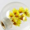 W-POWER Universal 54mm Crystal Round Ball with Real Flowers Unique Manual Car Gear Stick Head Shift Knob, 5 6 Speed Fit Most Manual Automatic Vehicles Trucks with 3 Adapters (Yellow) view 3