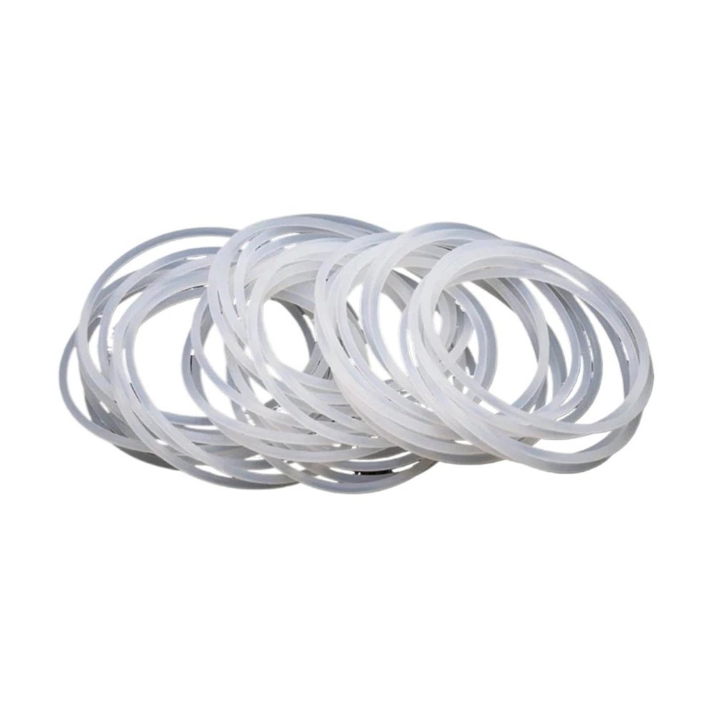 10/50pcs VMQ Silicone Rubber O-Ring Gasket CS 2mm OD 5~100mm Food Grade White Waterproof Seal Washer Ring(10pcs,OD 44MM ID 40MM_CS 2.0MM)