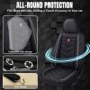 XIAOPYO Car Seat Covers 7 Seats for Chevy Suburban 2000-2026, Waterproof Durable Leather Vehicle Cushion Covers, Breathable Full Coverage Seat Protector(Standard,Black White) view 4