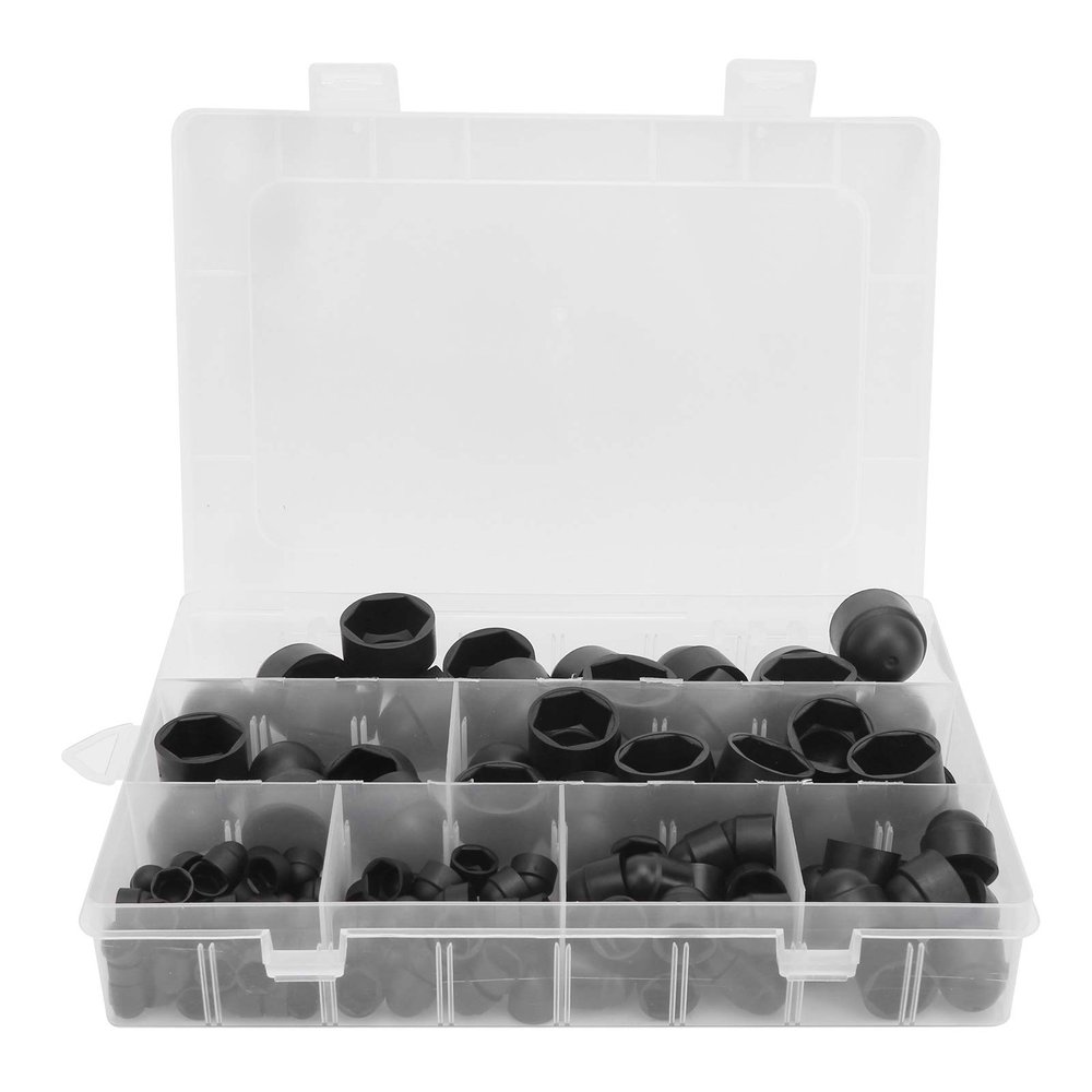 lyrlody 50 30 20 10 20 15 Black Rubber Hex Nut Cap Cover M4 M5 M6 M8 M10, Highly Accurate, Wide Application, Easy to Replace, Strong Material, Variety of Sizes, Level 2