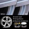Tire Rim Polisher Glossy Wheel Shine Cleaner, Scratch Free Detail Wax | Auto Hub Brightening Paste, Durable Finish Compound for Rv, Car, Truck, ATV, Motorcycle, Marine Wheels and Outdoor Uses view 2