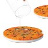 Neukim 2 Pack Orange Yellow Pumpkins Car Cup Holder Coasters, 2.56 Inch Autumn Pumpkin Anti Slip Ceramic Absorbent Coaster with Cork Base and Finger Notch Car Accessories Interior for Women & Men view 4