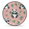 Yeahhhlife RV Spare Tire Cover, Waterproof Dust-Proof Car Wheel Covers for SUV, Truck, Camper, Travel Trailer Accessories 15 Inch, Cartoon Panda Bamboo view 1